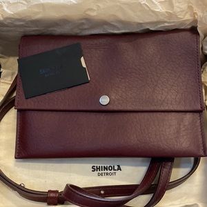 NIB Shinola Detroit Crossbody Leather Bag
